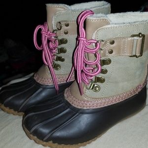 GIRLS DUCK BOOTS SIZE 12